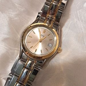 TFX women watch sliver & gold